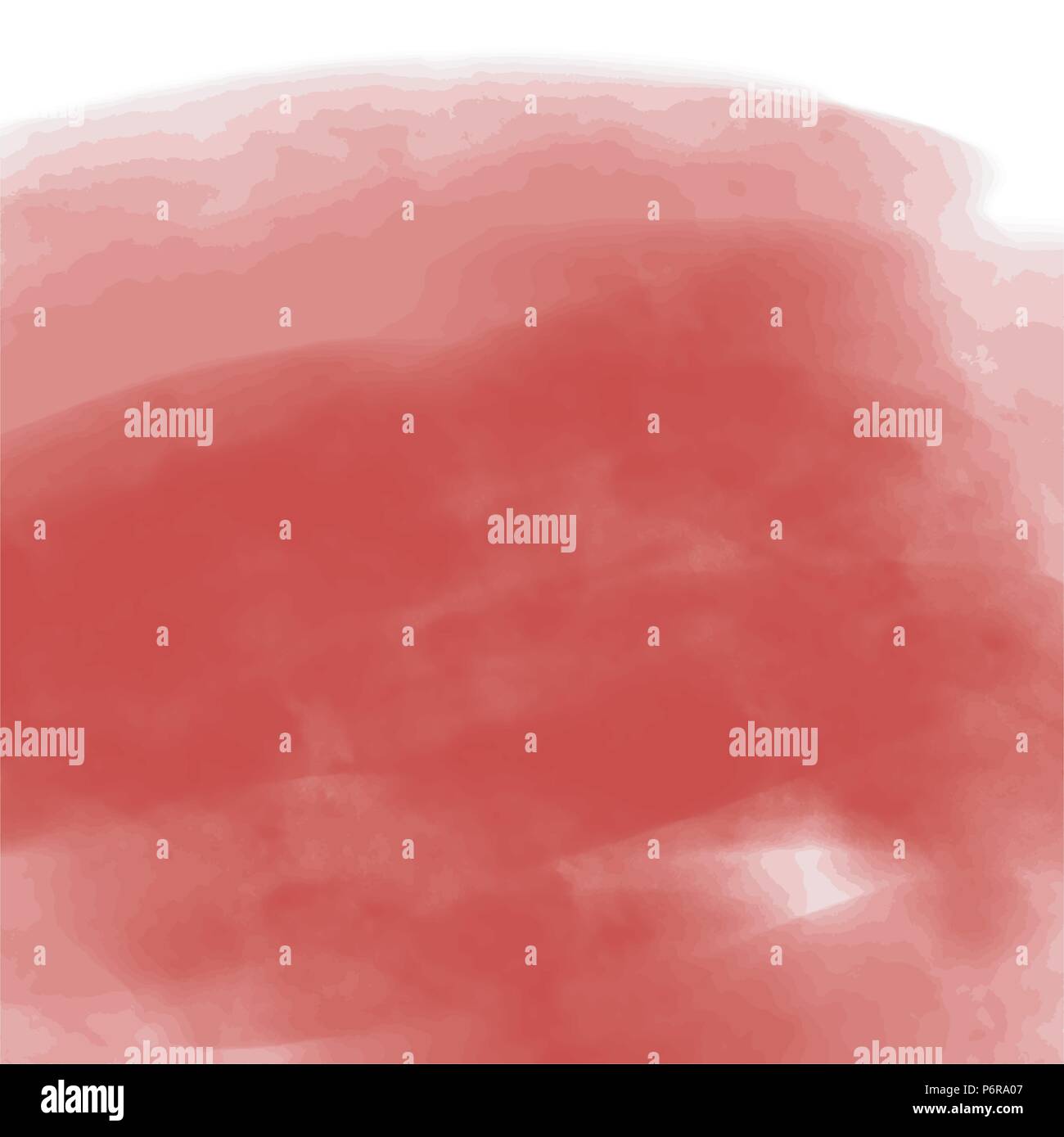 red watercolor blurred brush strokes background pattern, vector illustration Stock Vector
