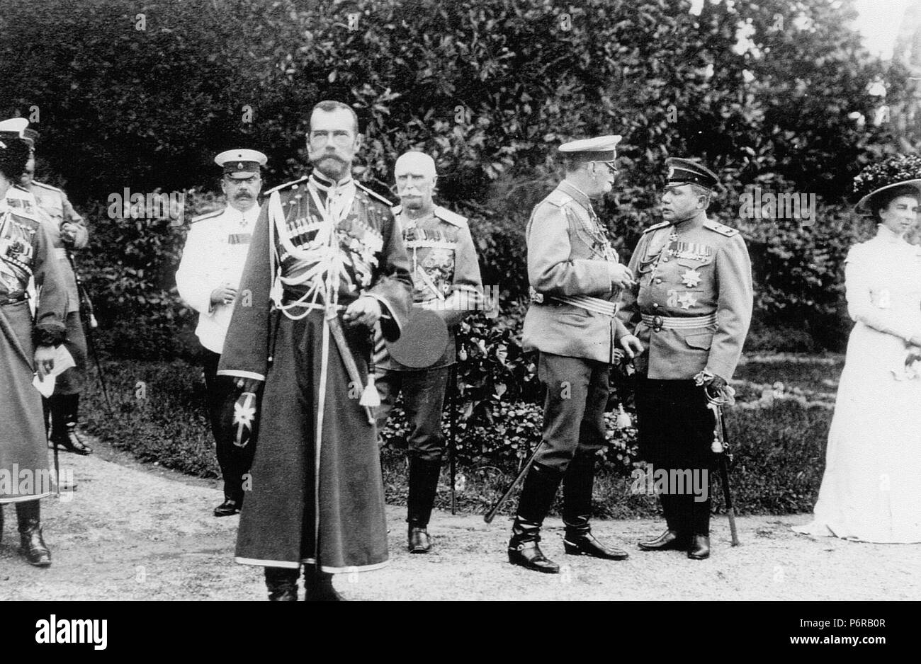 Russian Emperor Nicholas II in Livadia (Crimea) in 1909. Stock Photo