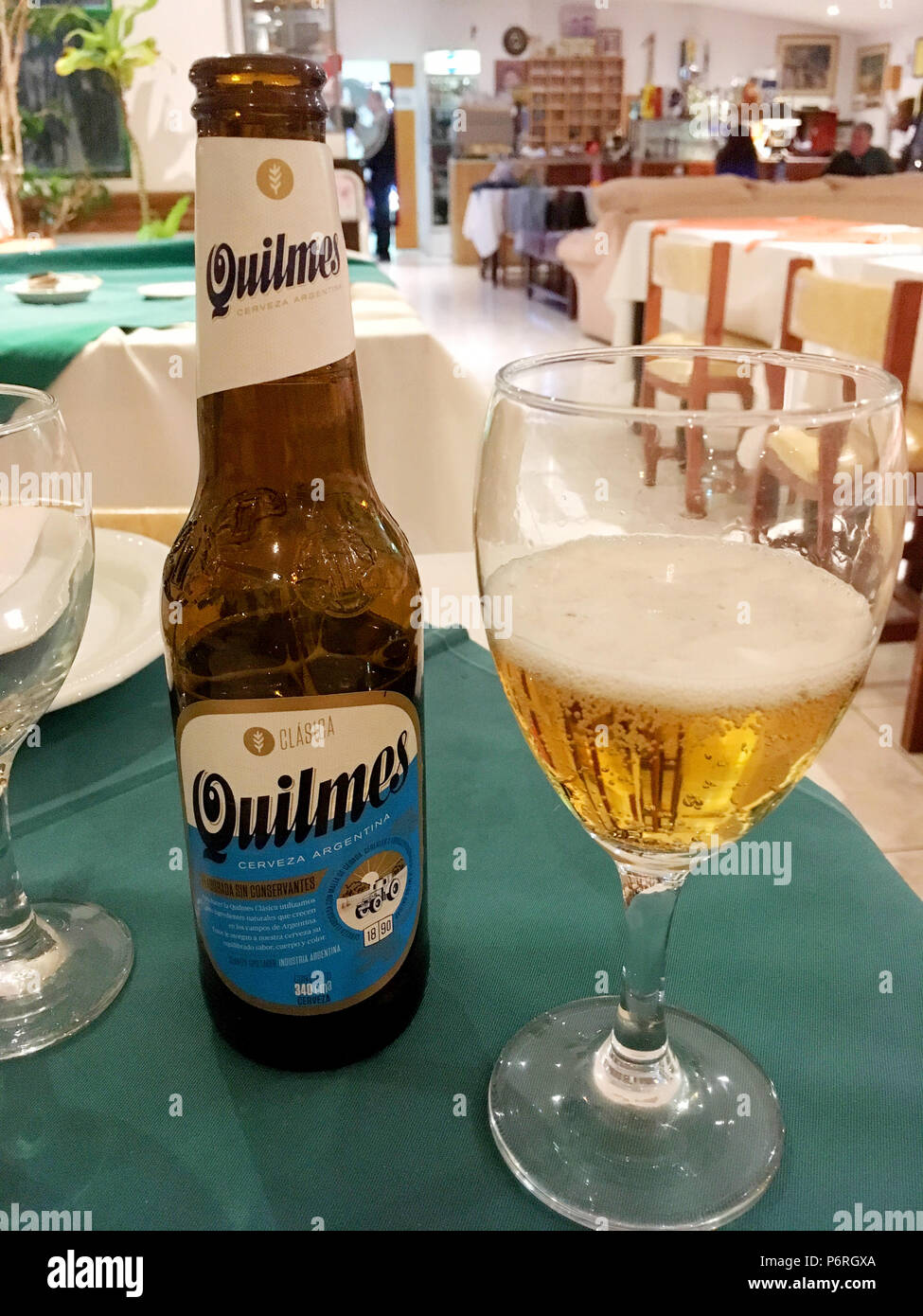 Quilmes beer, from Argentina. Stock Photo