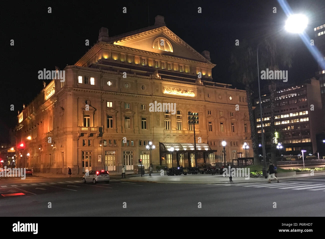 The Teatro Colón, Columbus Theatre, is the main opera house in Buenos Aires, Argentina. Acoustically within top 5 in the world. Stock Photo