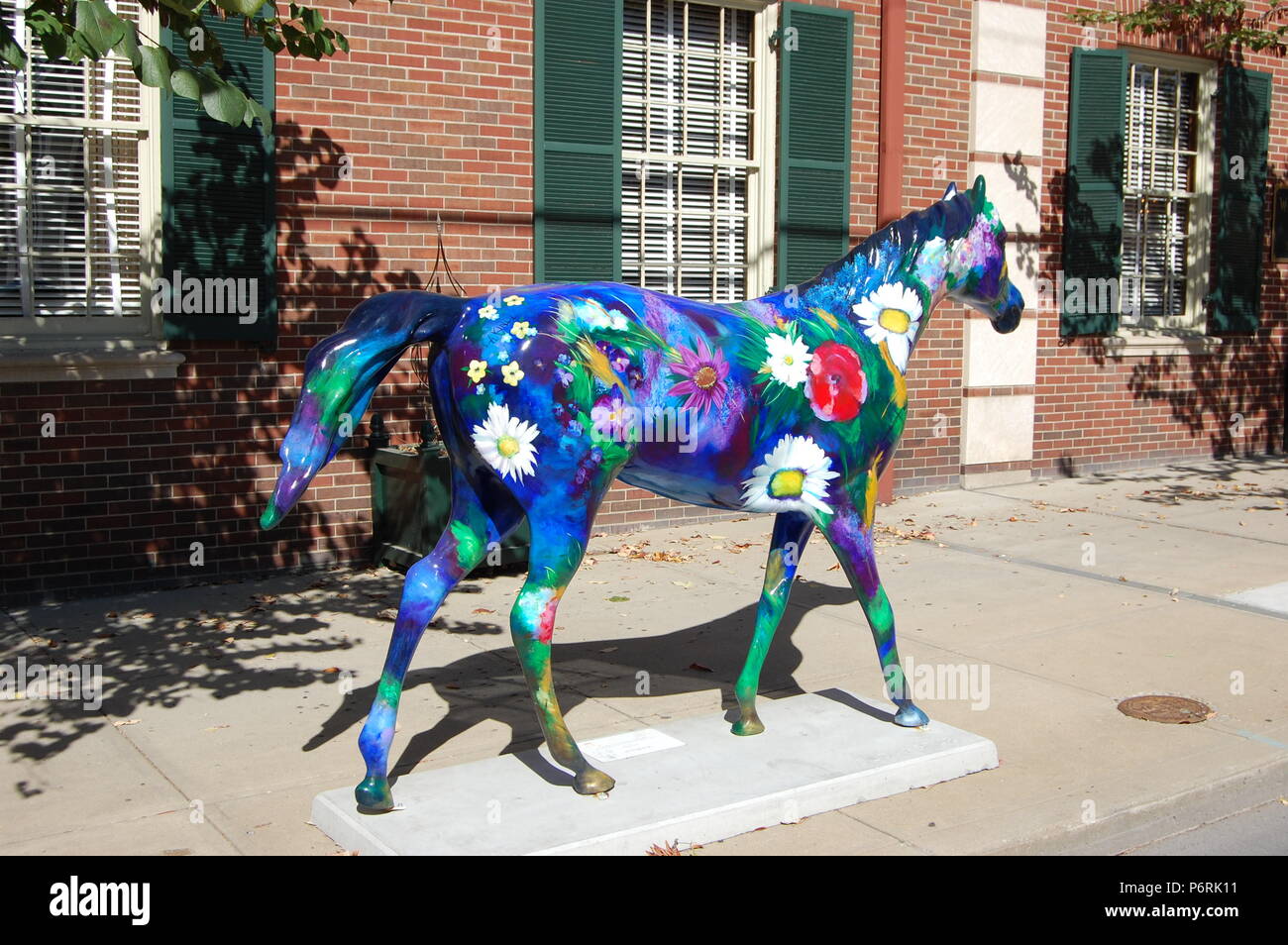 Horse Mania 2010, horse statues all over Lexington Kentucky Stock Photo