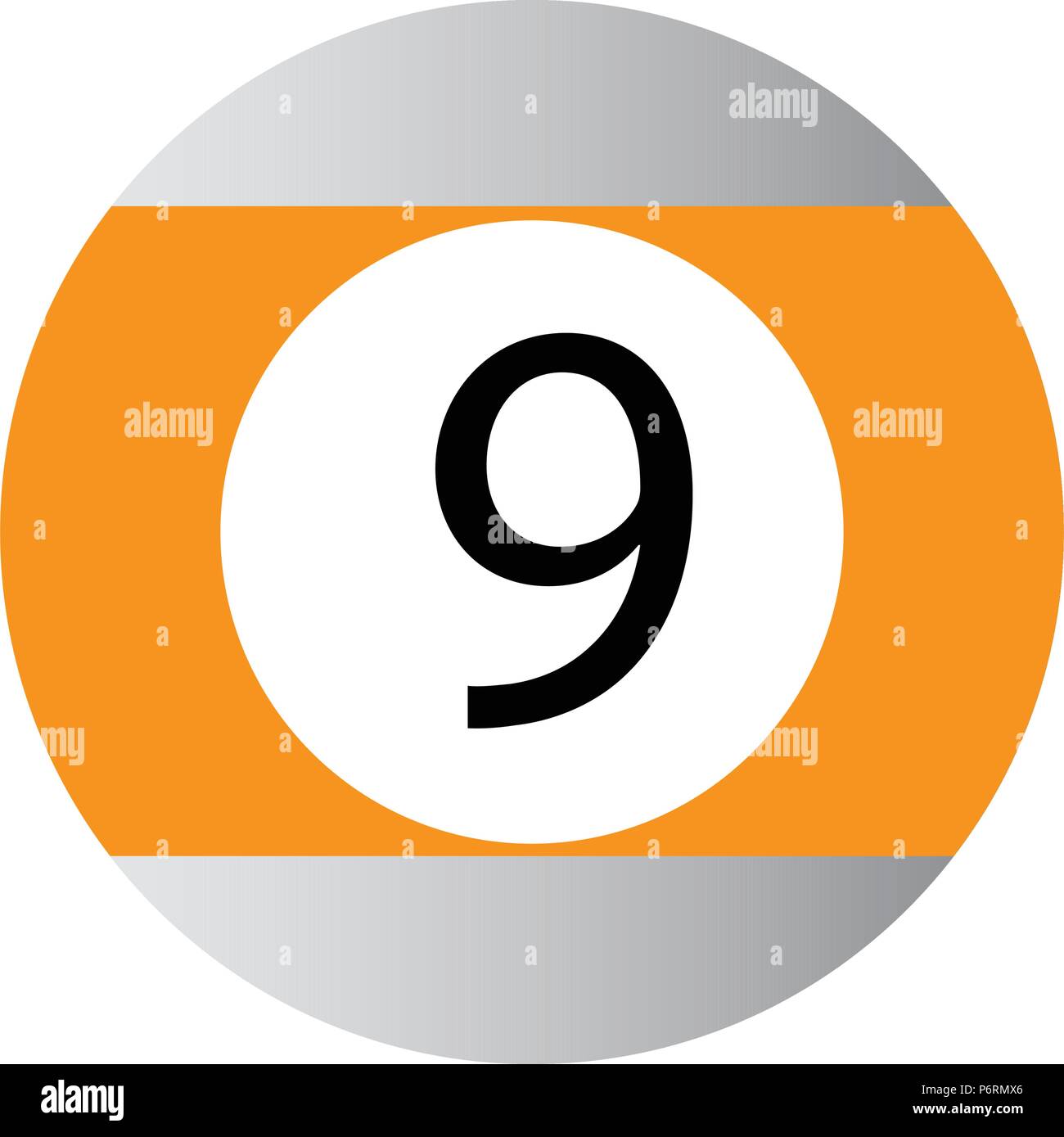 Isolated billiard ball icon Stock Vector Image & Art - Alamy