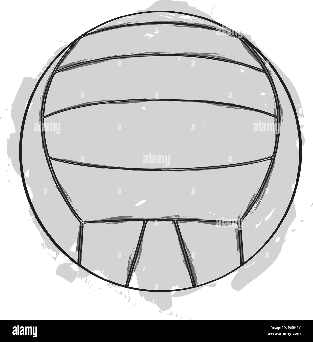 Sketch of a volleyball ball Stock Vector Image & Art Alamy