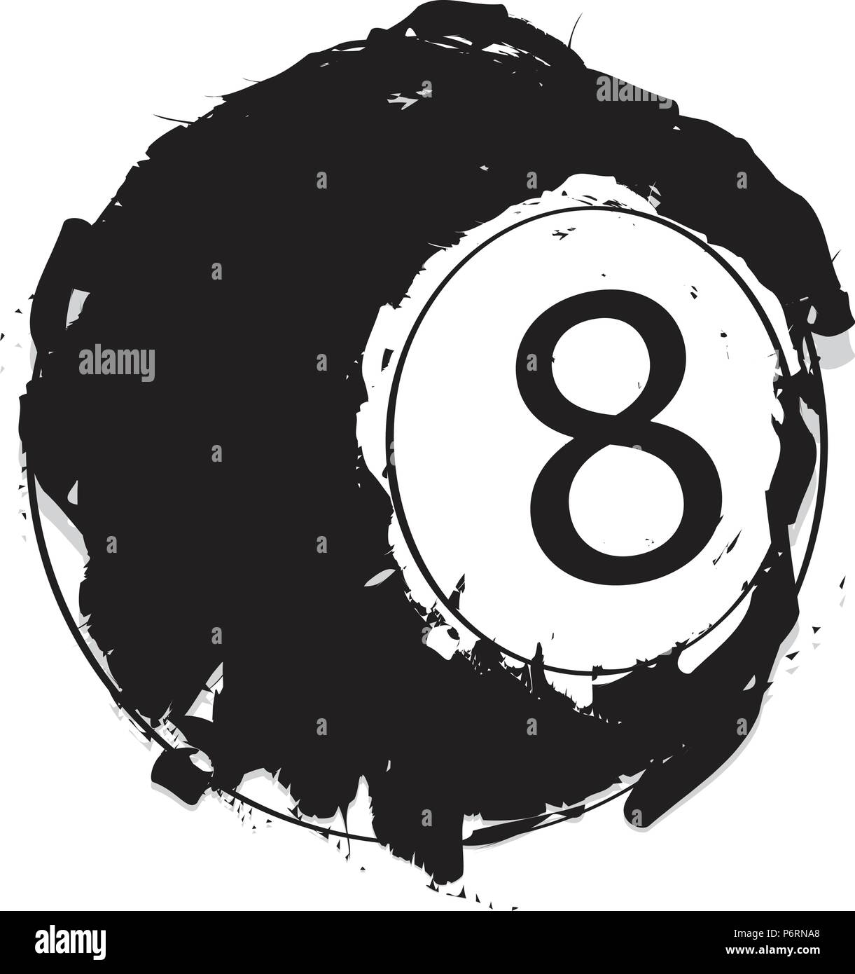 Sketch of a billiard ball Stock Vector Image & Art Alamy