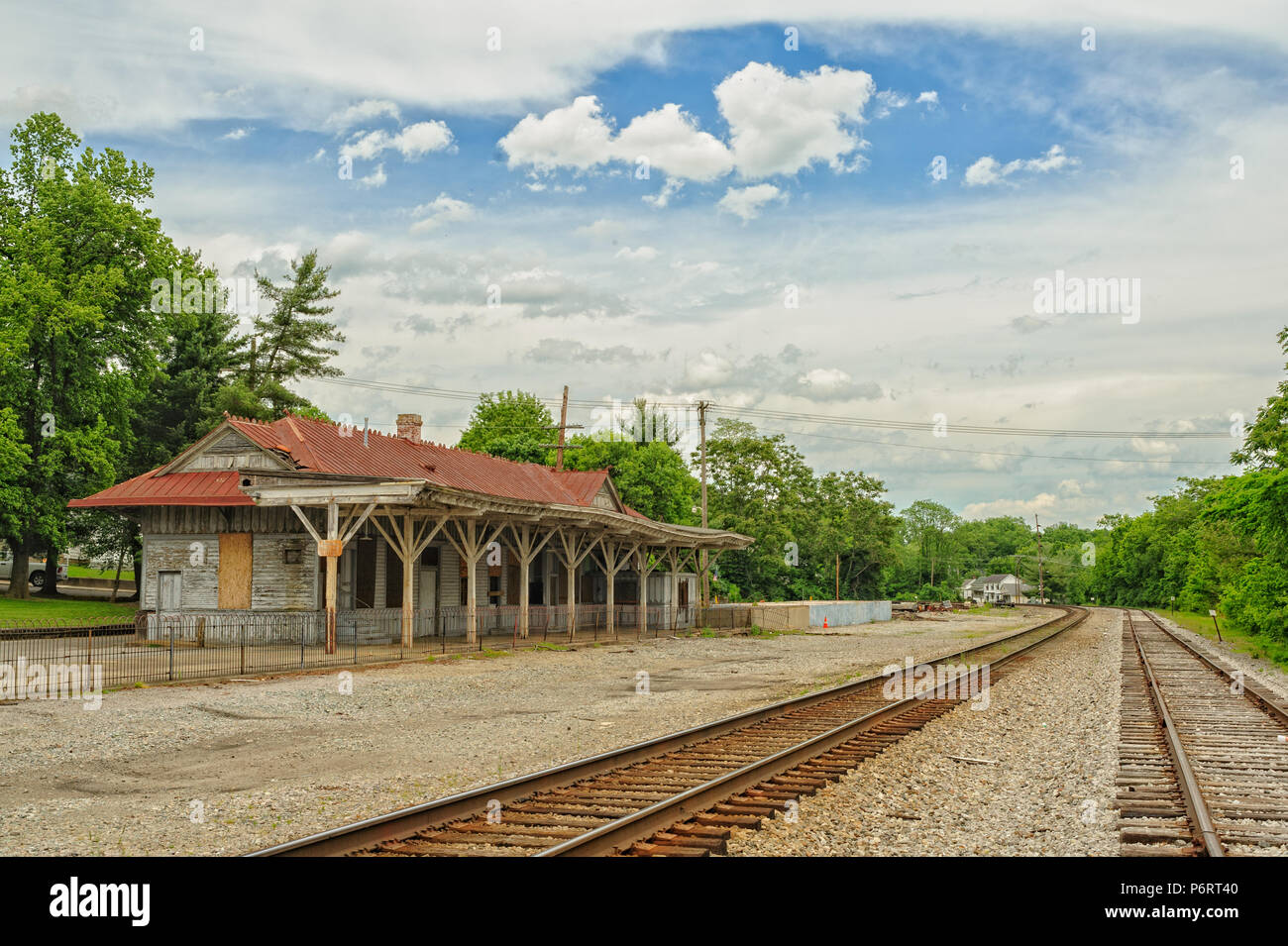 Old Train Depot in Paris Kentucky Stock Photo Alamy