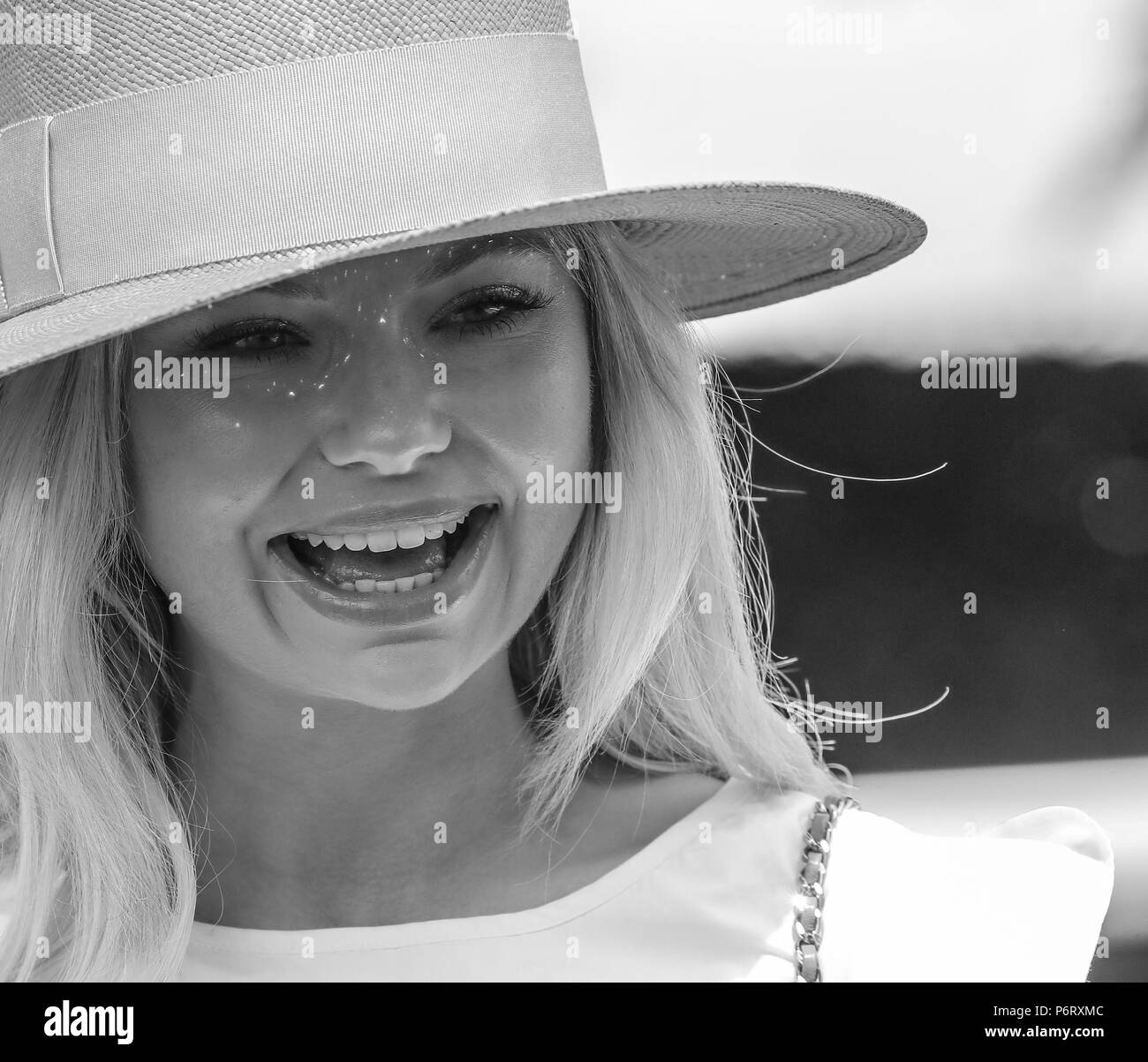 Epsom derby festival Black and White Stock Photos & Images - Alamy