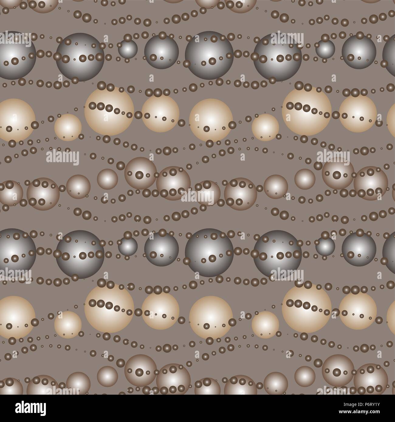 Vector seamless gradient bubble coffee pattern Stock Vector