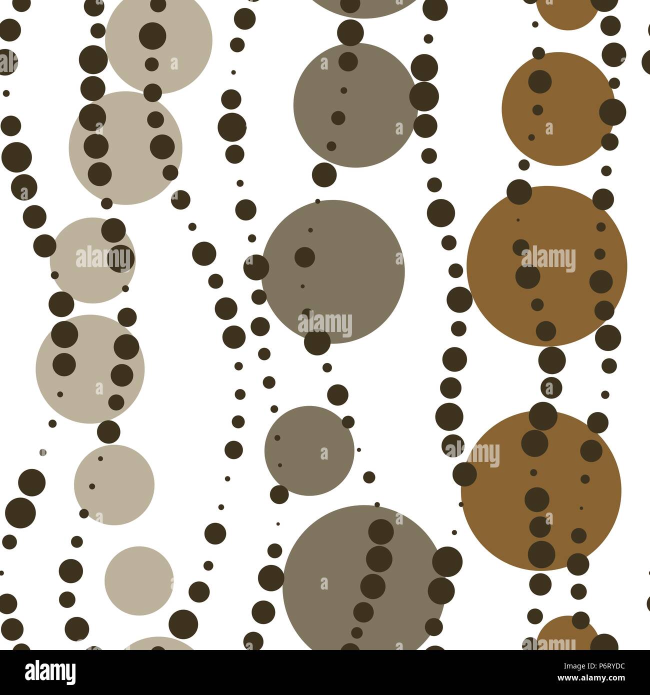 Vector seamless coffee bubble pattern Stock Vector