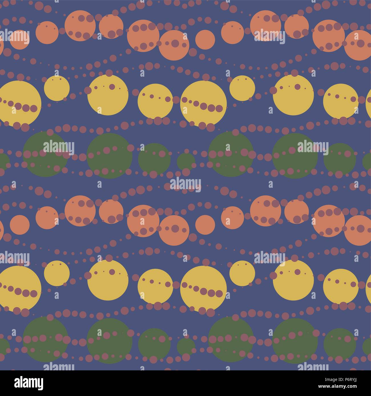 Vector seamless lilac retro beads pattern Stock Vector