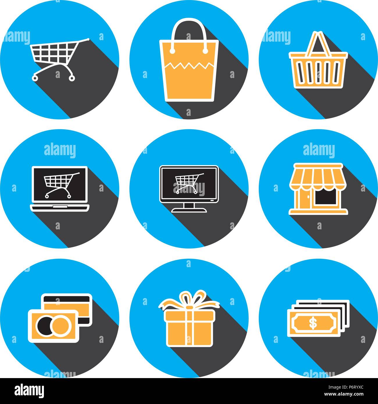 e-commerse icon vector template Stock Vector