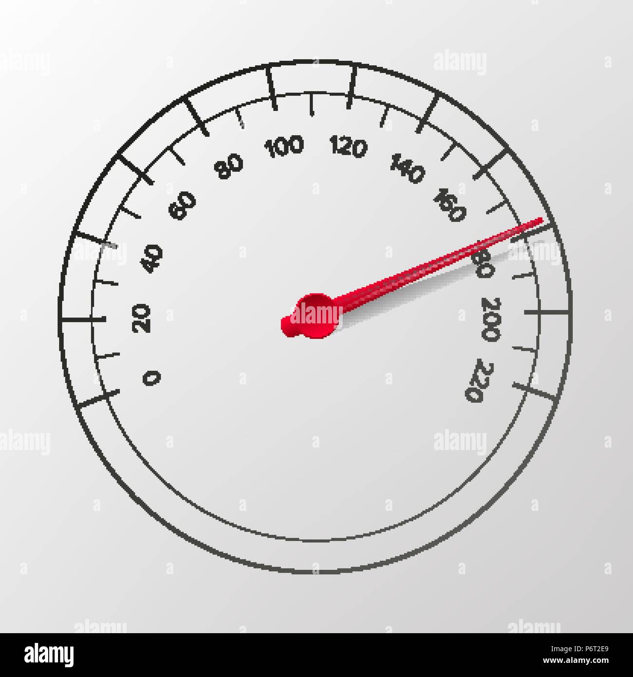 Speedometer Vector. Abstract Car Panel. Illustration Stock Vector Image ...