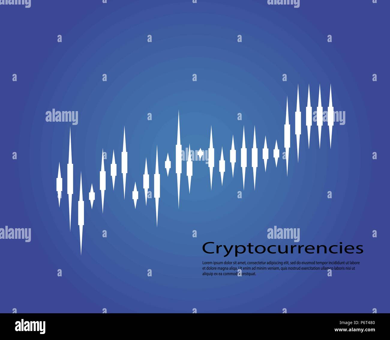 Graph of cryptocurrency. Graphics and analytics of cryptography. vector ...