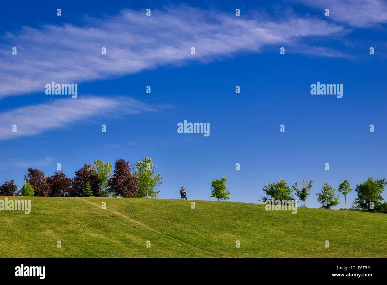 Light blue bicycle hi-res stock photography and images - Alamy