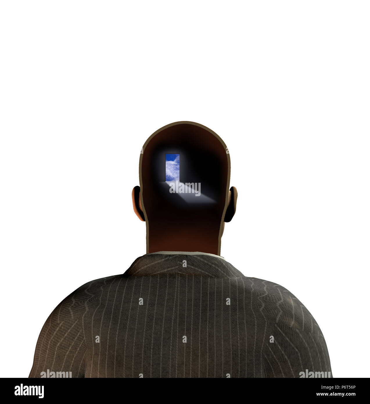 Man With Door In Mind Stock Photo 210743310 Alamy