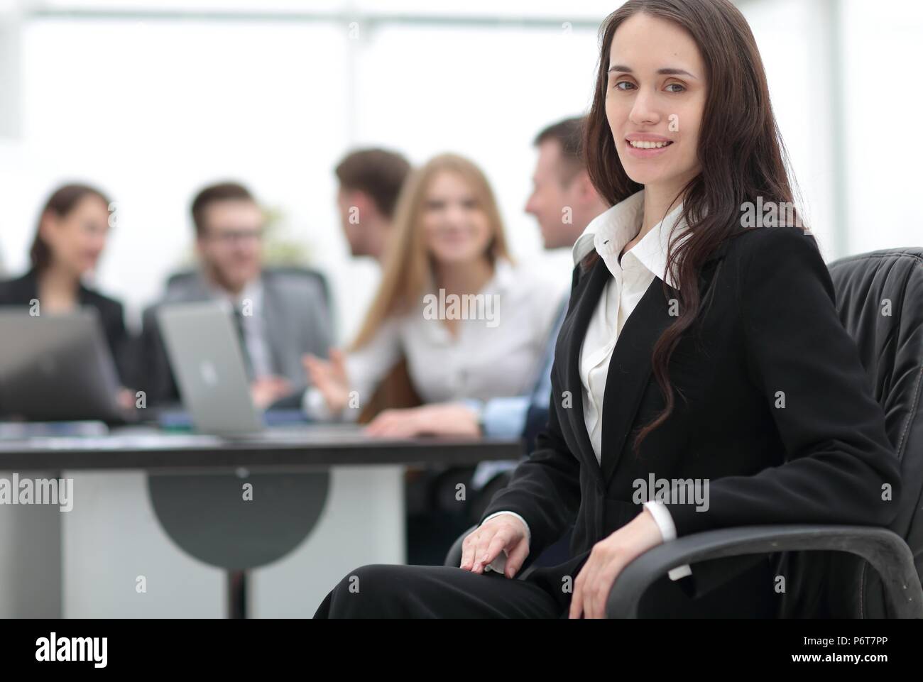 business woman and business team Stock Photo - Alamy