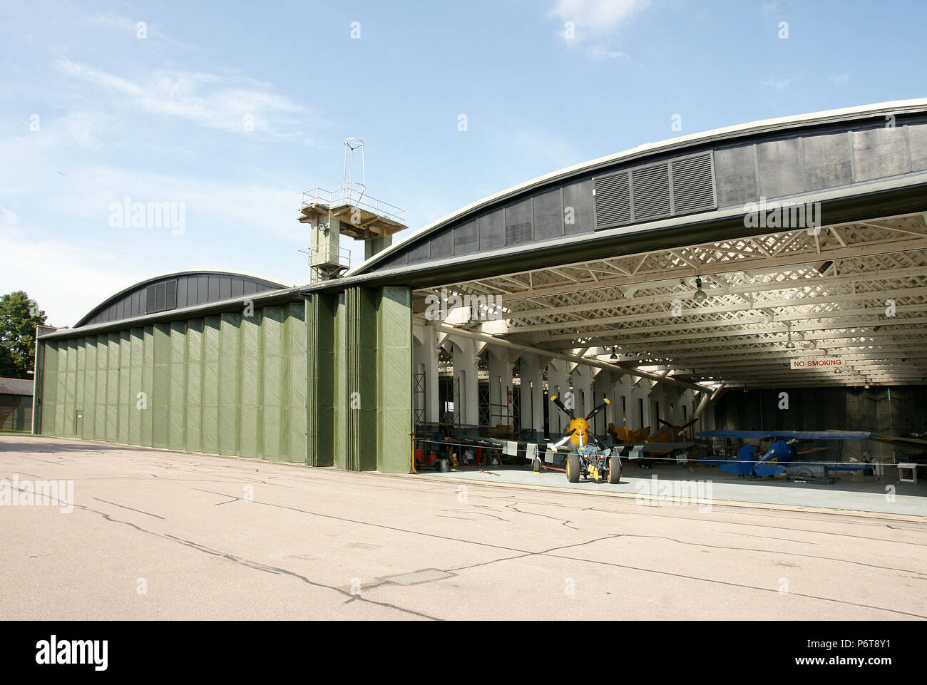 Aircraft Hangar Duxford Airfield Stock Photo