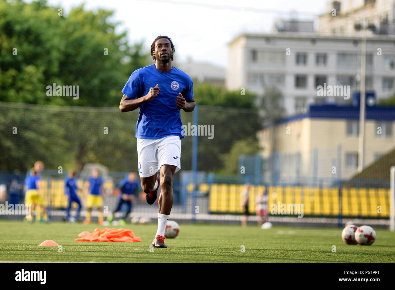 MINSK, BELARUS JUNE 29, 2018 Soccer player Mohamed Gnontcha Kone