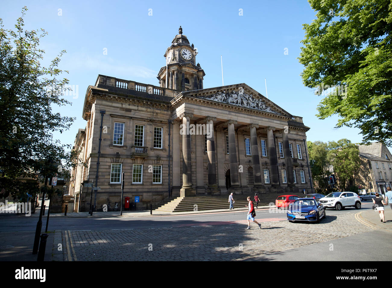 Lancaster Town Hall building in dalton square england uk Stock Photo