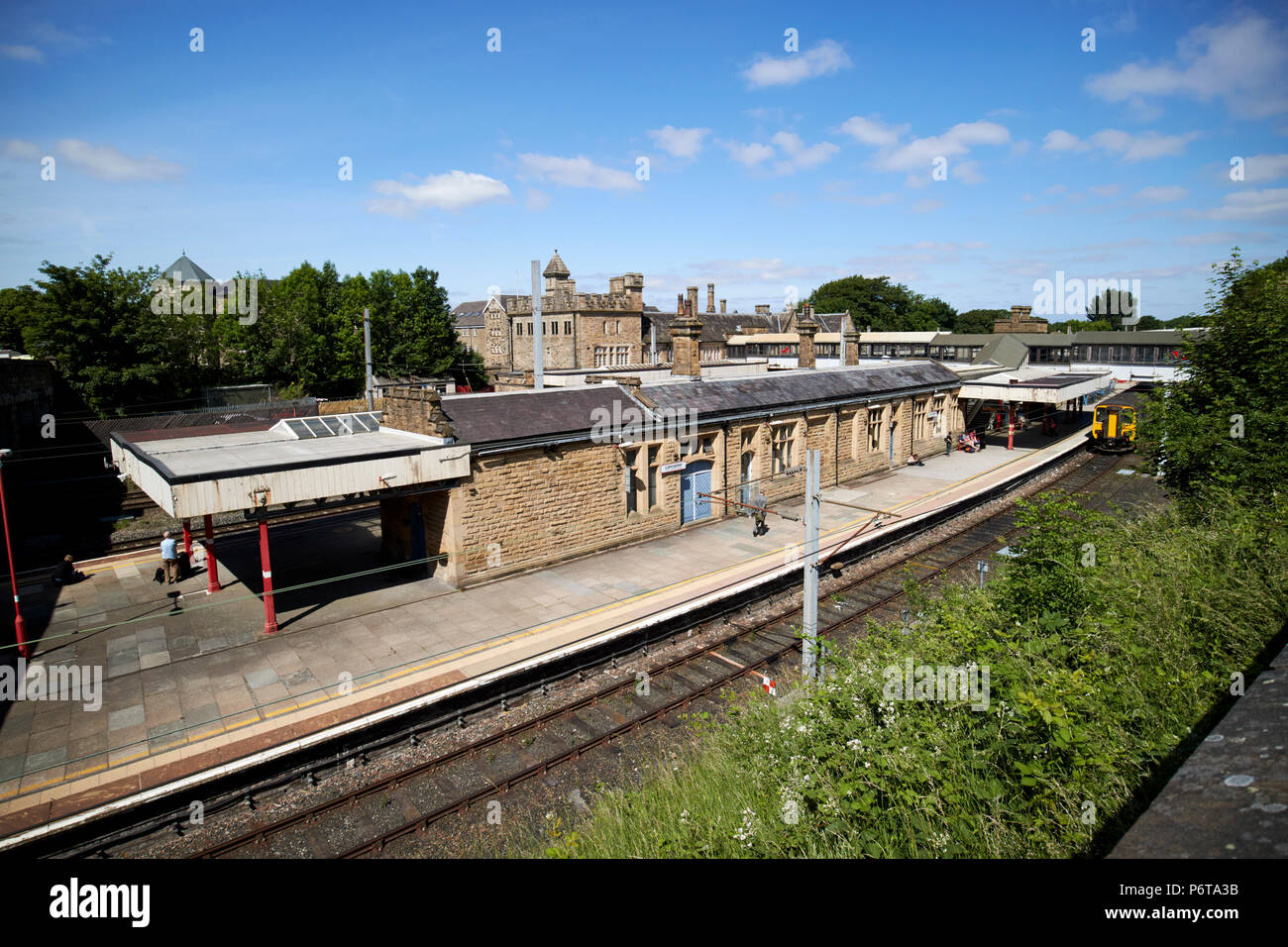 Lancaster railway station england uk Stock Photo Alamy