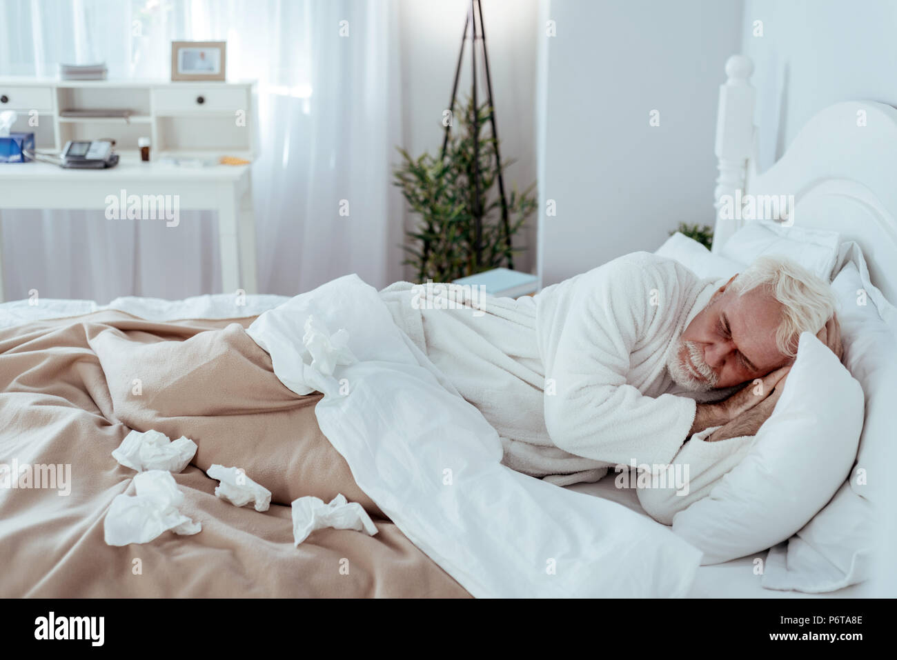 Old man napping hi-res stock photography and images - Alamy