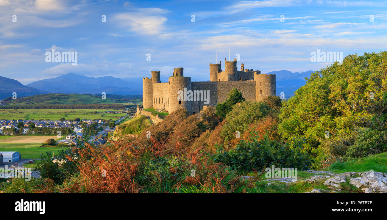 Harlech Castle Gwynedd Wales Stock Photo