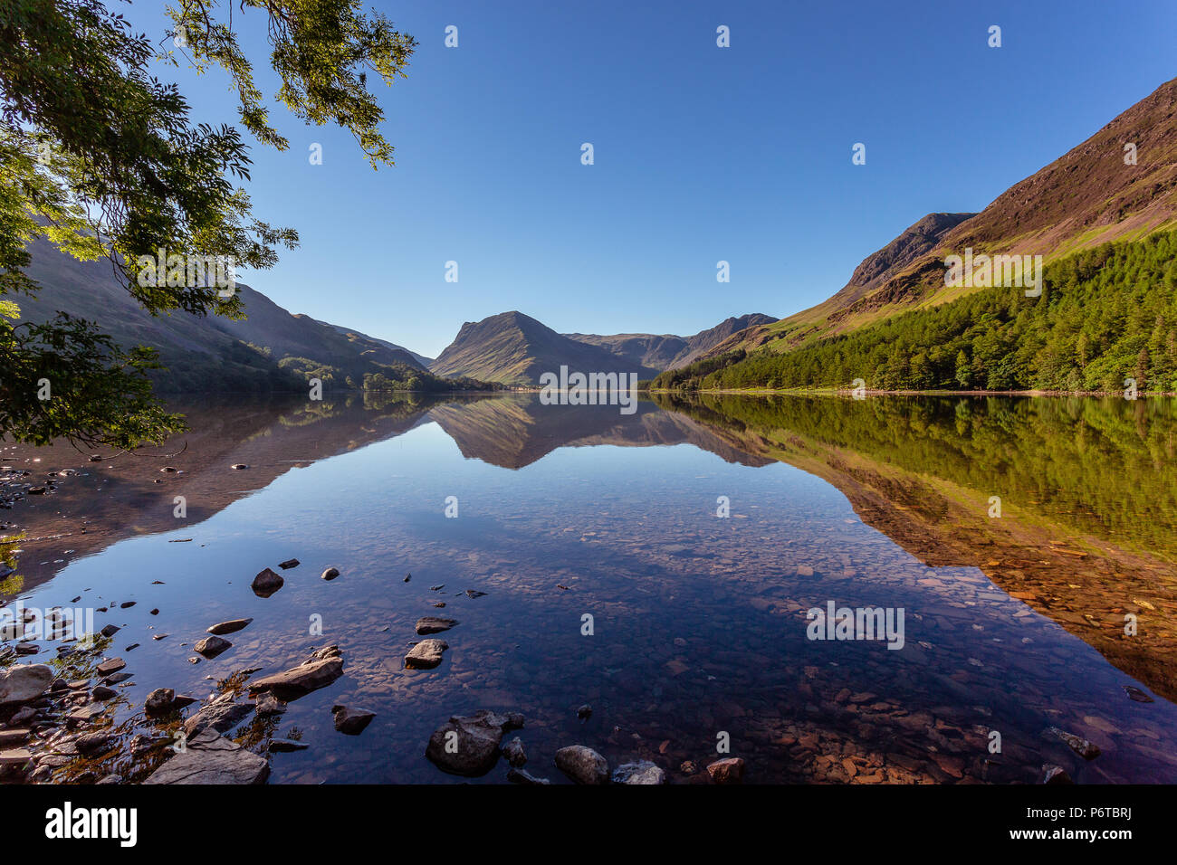 Buttermere lake , Cumbria, the Lake District National Park, the United Kingdom Stock Photo