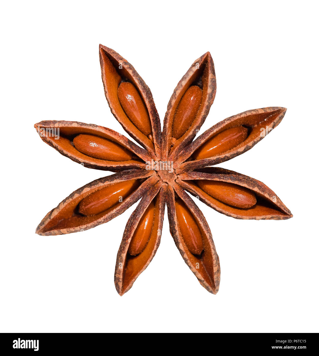 Star anise isolated on white background Stock Photo Alamy