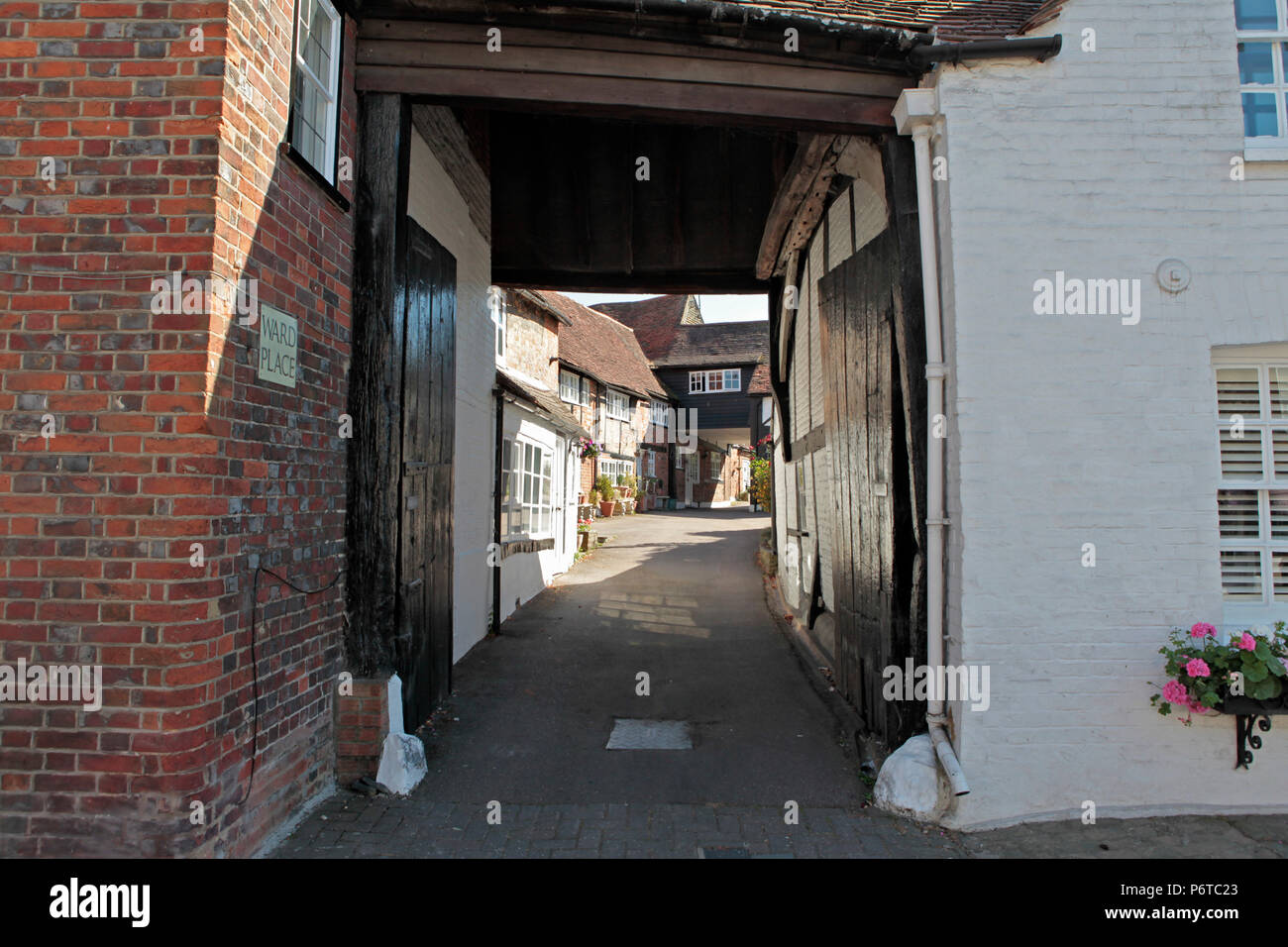 entrance to an old coaching house in THE Historic quaint english