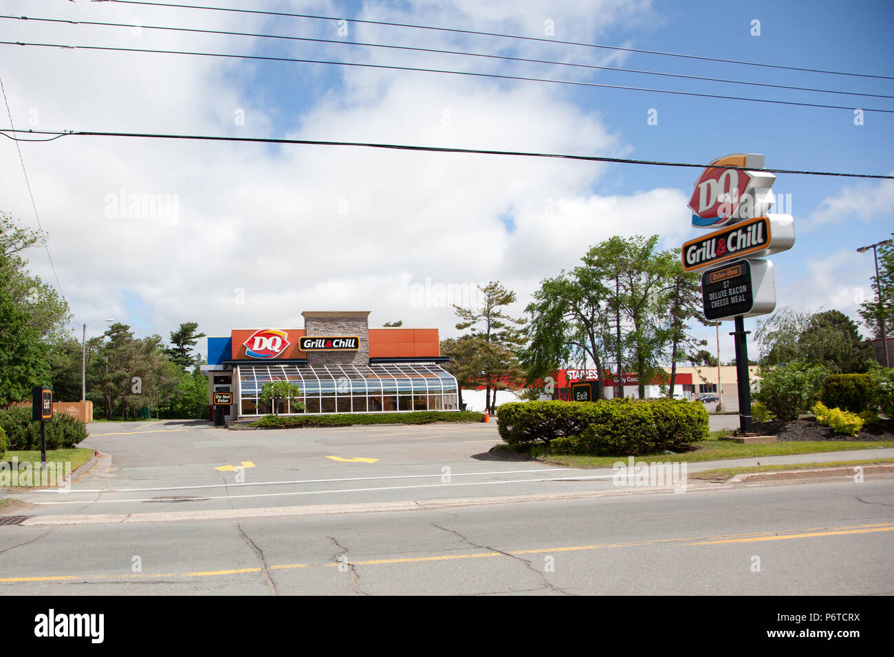 June 3, 2018 New Minas, Nova Scotia The Dairy Queen restaurant on