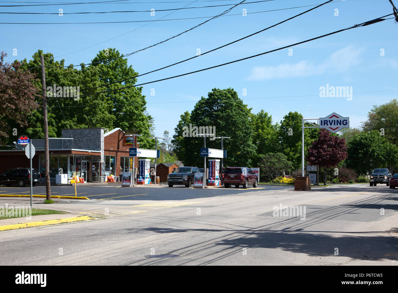 June 4, 2018 Middleton, Nova Scotia The unique looking Irving Gas