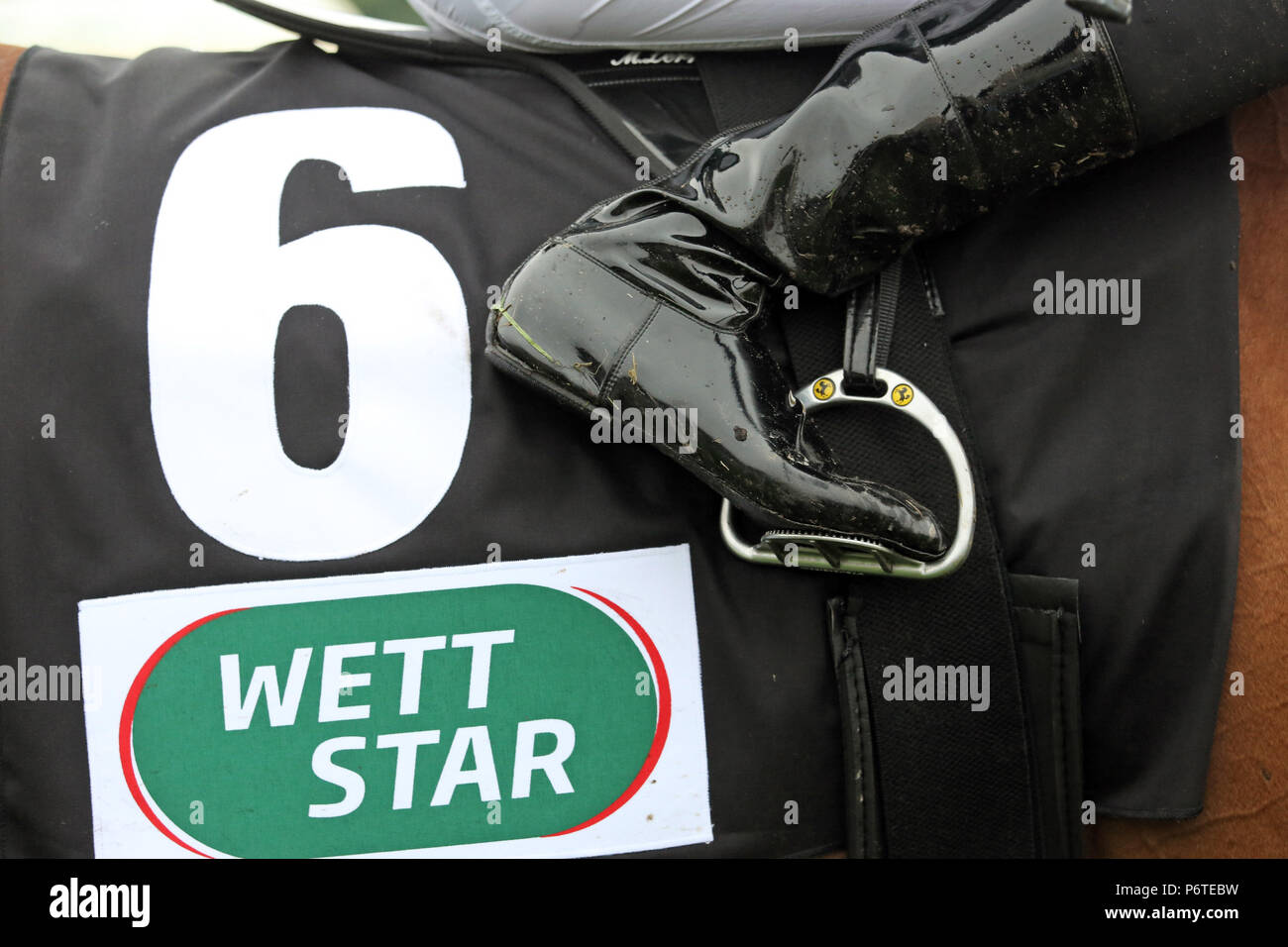 Hamburg, number plate with the inscription Wett Star Stock Photo