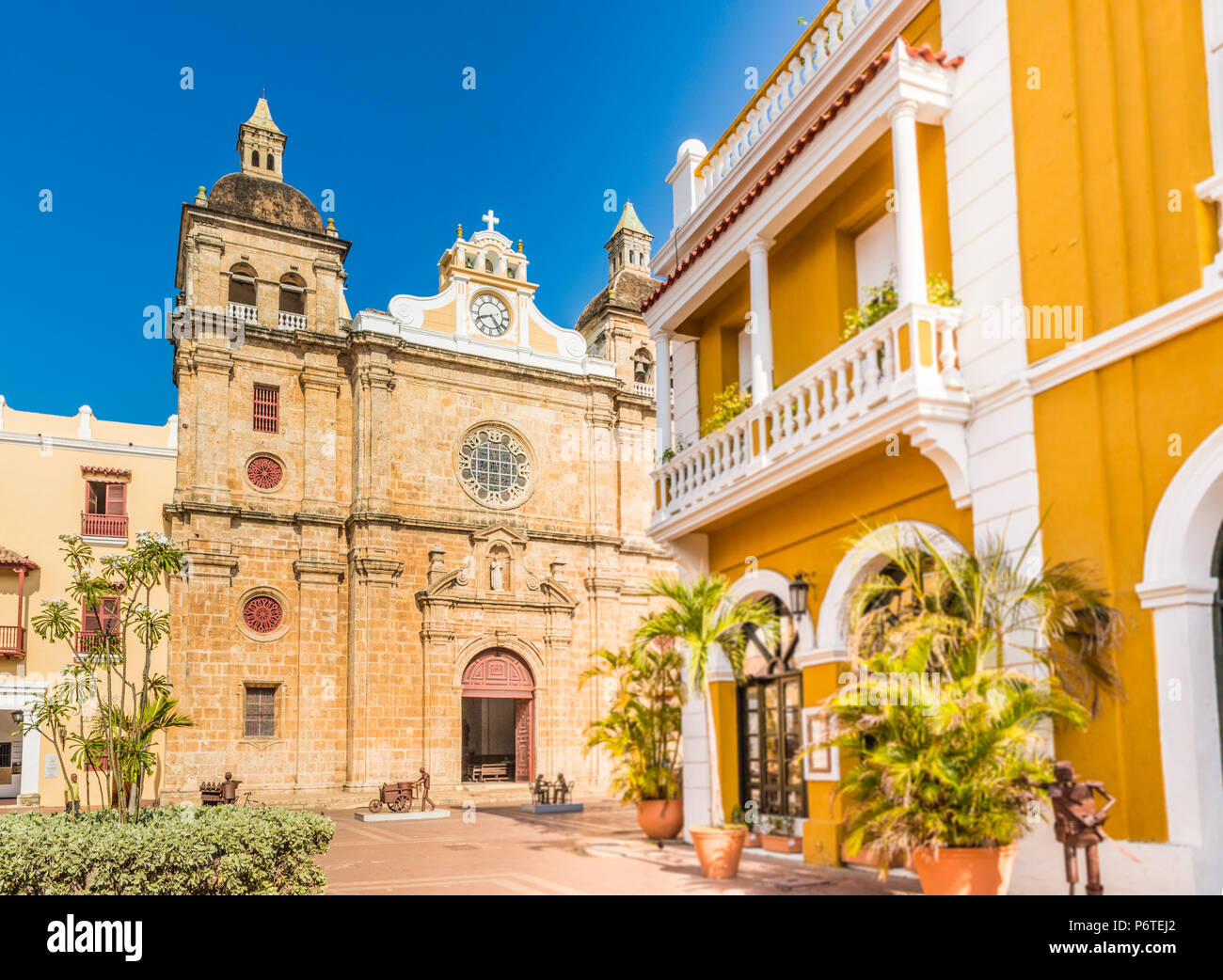 A typical view of Cartagena Colombia. Stock Photo