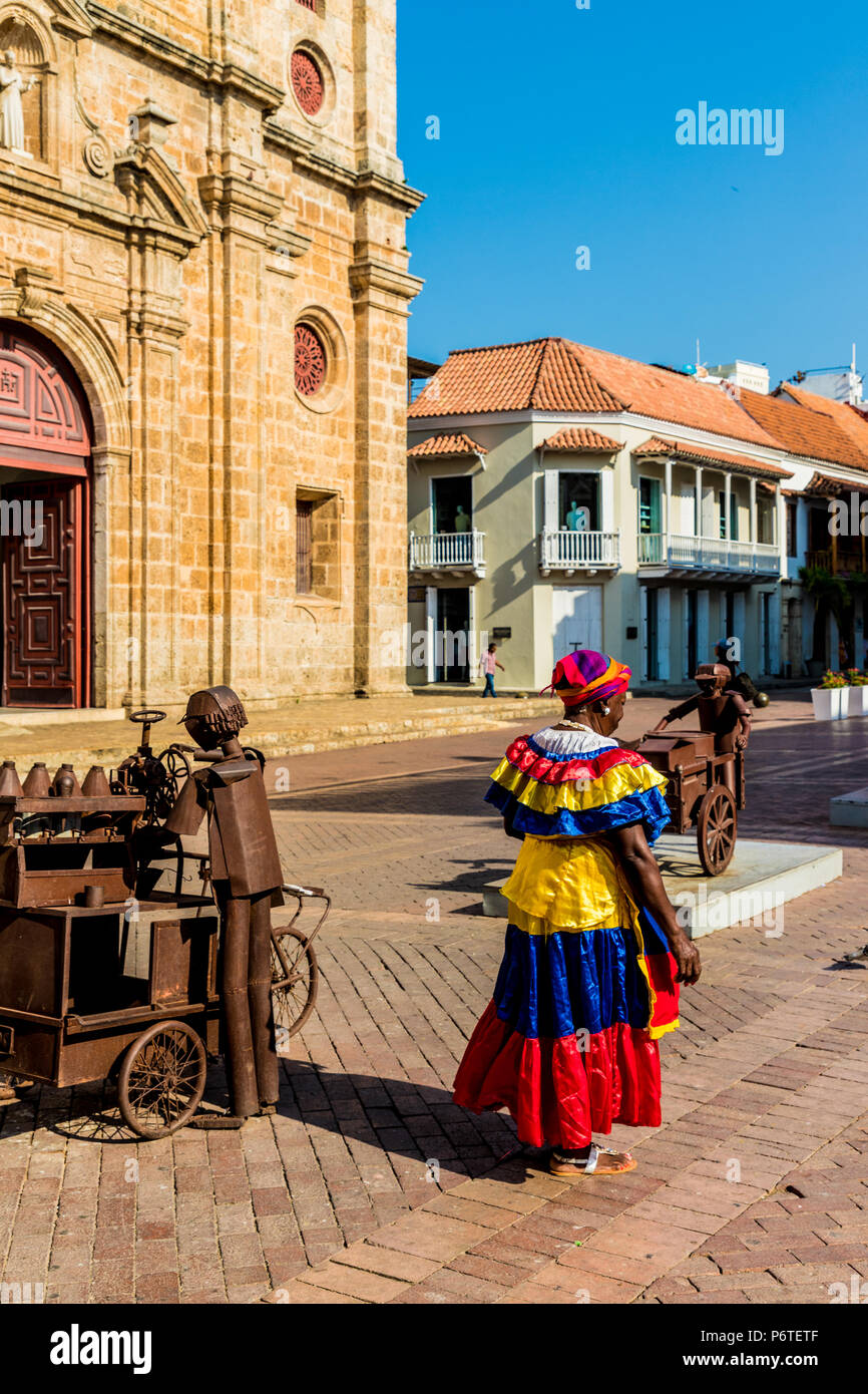 A typical view of Cartagena Colombia. Stock Photo