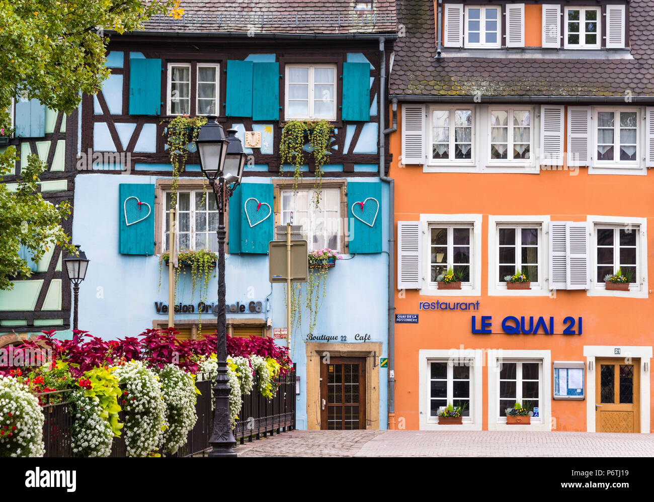 The Little Venice, Colmar, Alsatian Wine Route, France Stock Photo