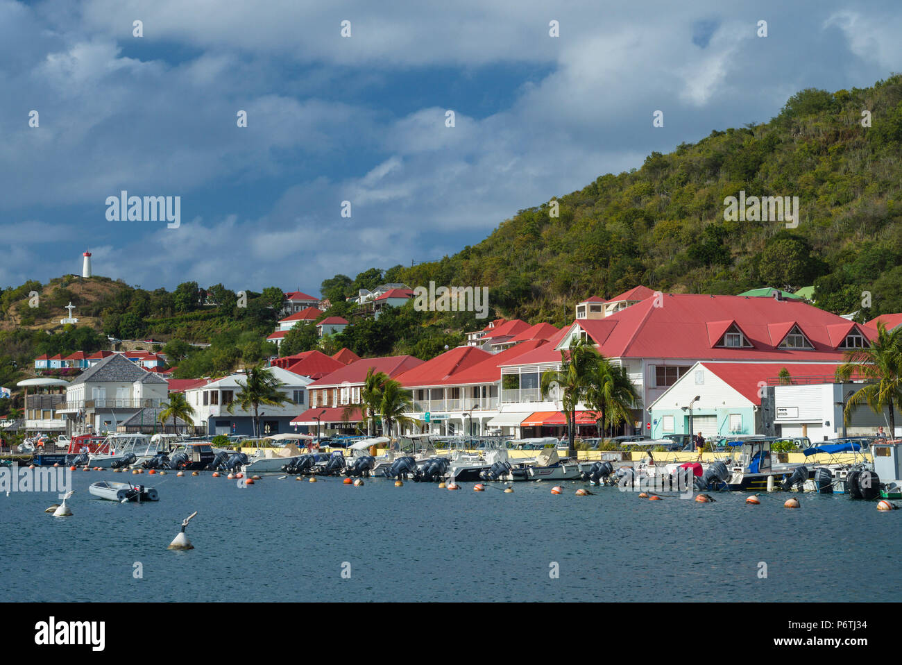 French West Indies, St-Barthelemy, Gustavia, Gustavia Harbor Stock Photo