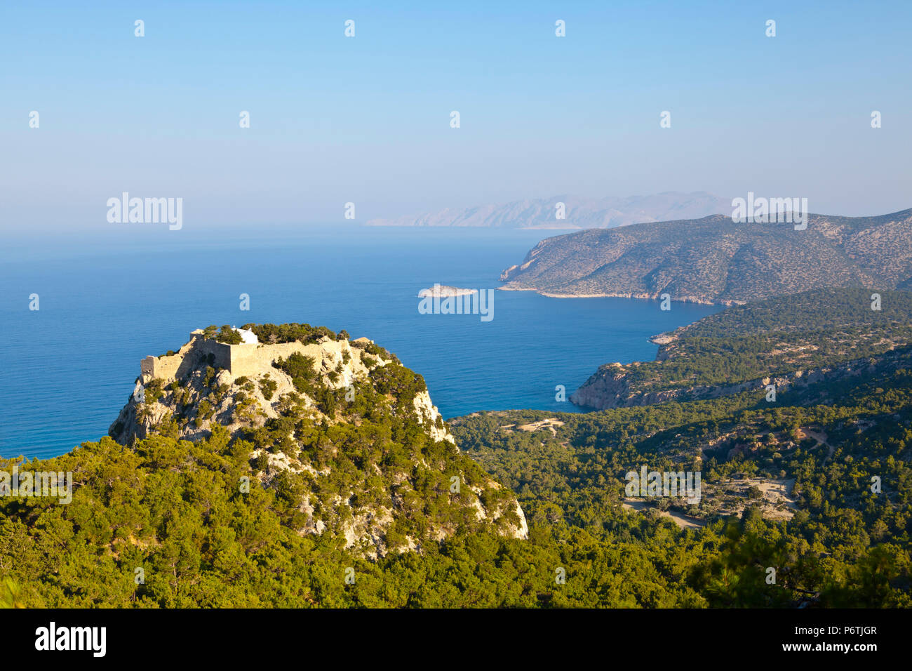 Monolithos Castle, Rhodes, Greece Stock Photo