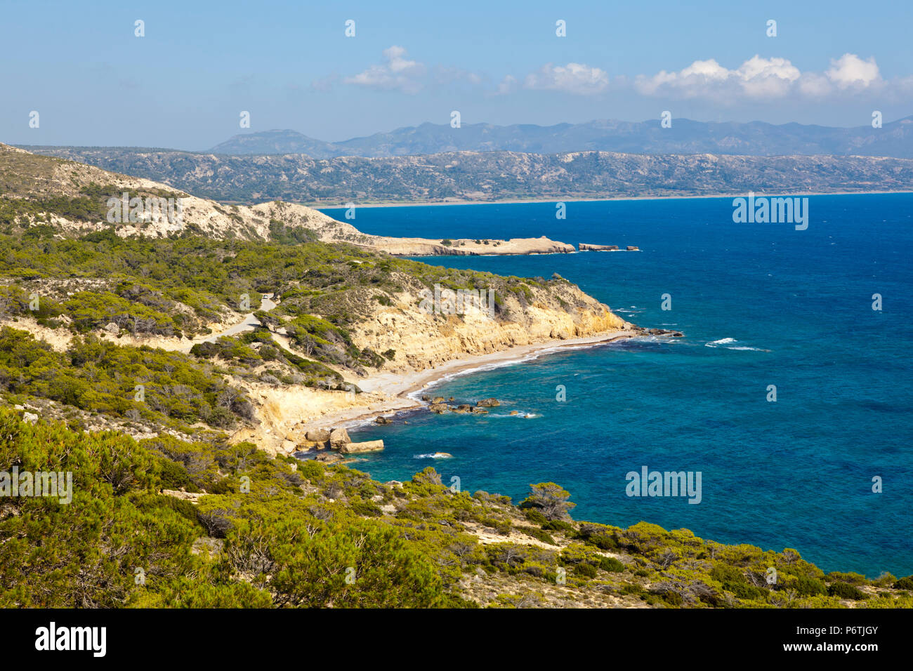 Fourin Beach, Rhodes, Greece Stock Photo