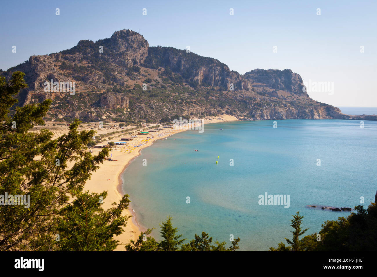 Tsampika Beach, Rhodes, Greece Stock Photo