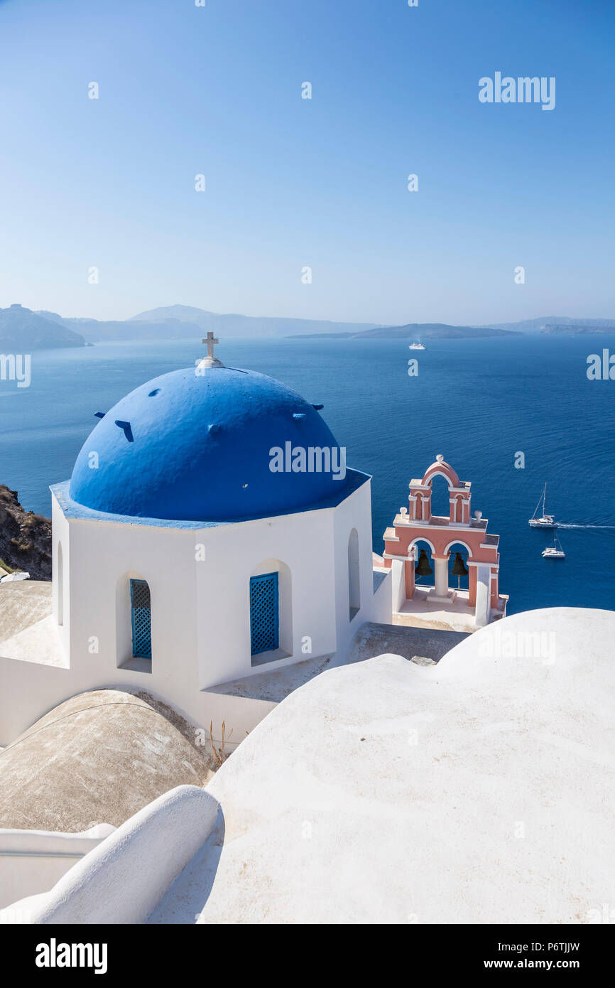 Oia, Santorini (Thira), Cyclades Islands, Greece Stock Photo