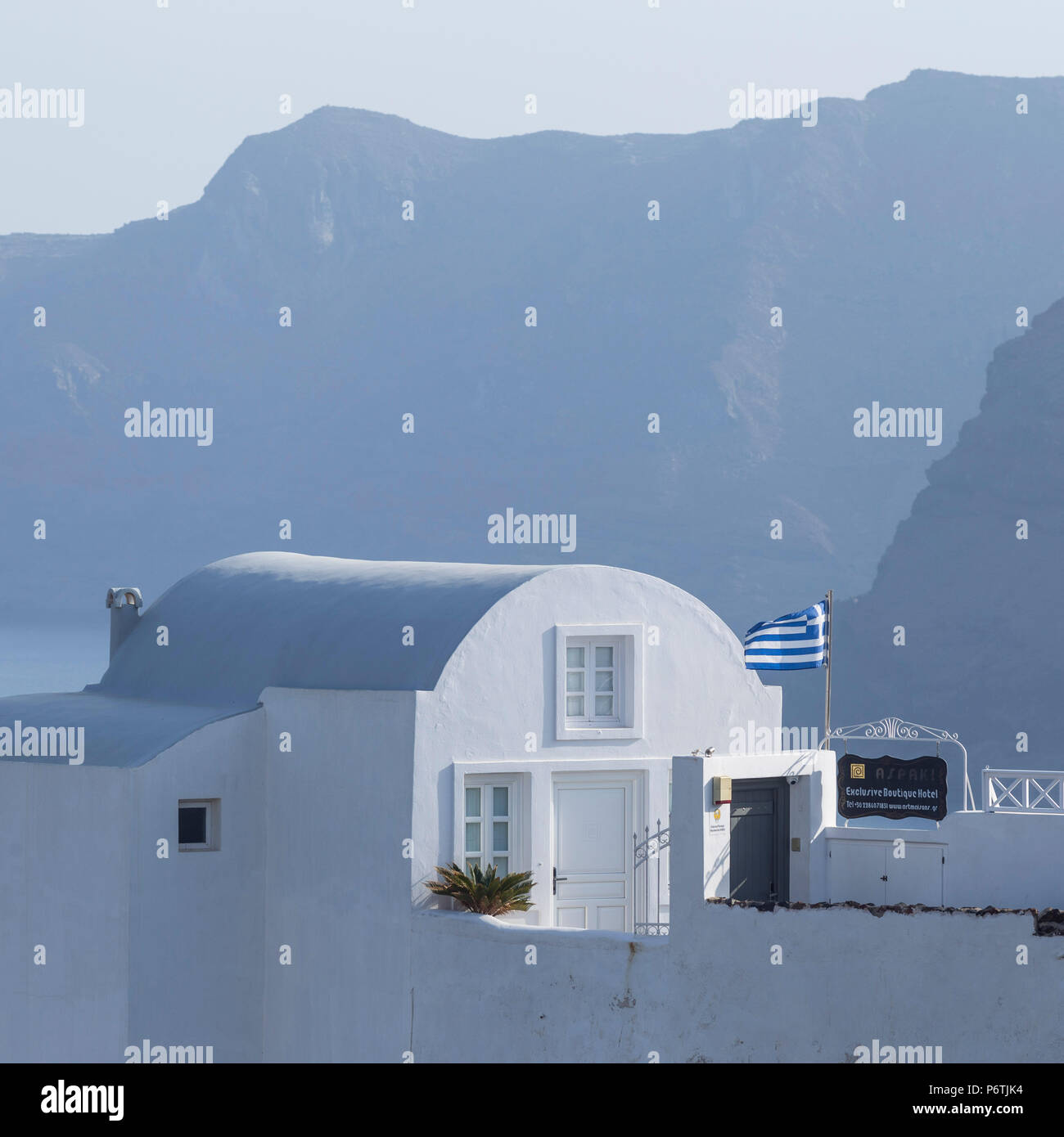 Oia, Santorini (Thira), Cyclades Islands, Greece Stock Photo