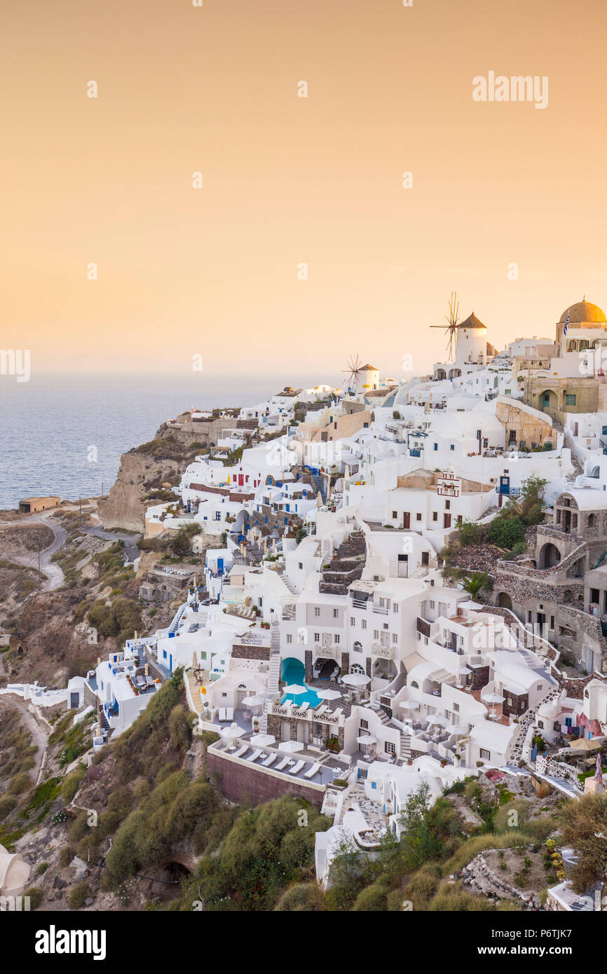 Oia, Santorini (Thira), Cyclades Islands, Greece Stock Photo