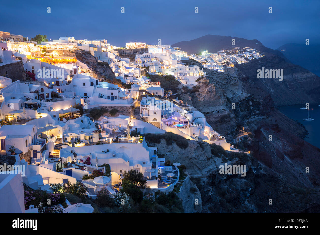 Oia, Santorini (Thira), Cyclades Islands, Greece Stock Photo