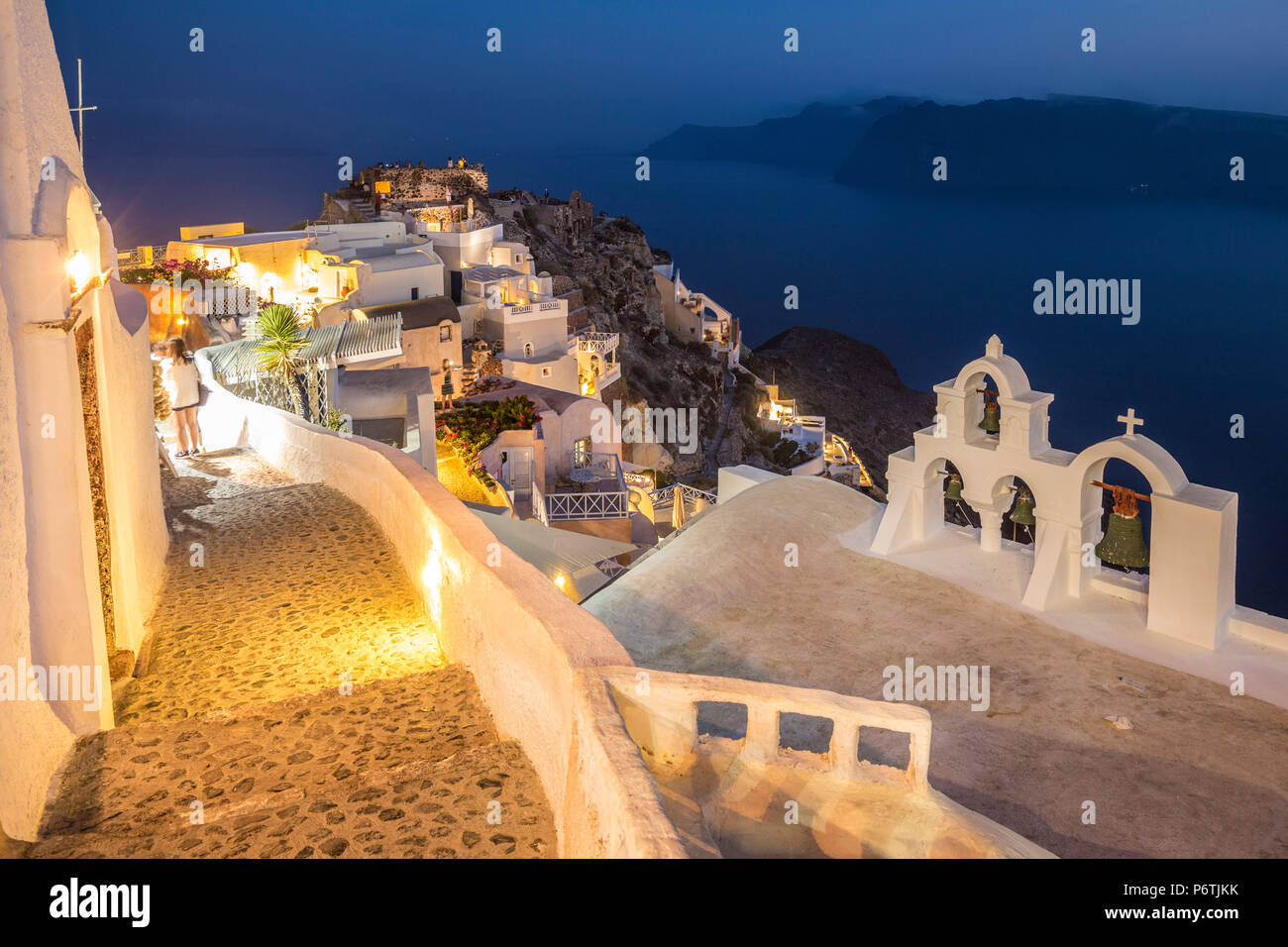 Oia, Santorini (Thira), Cyclades Islands, Greece Stock Photo