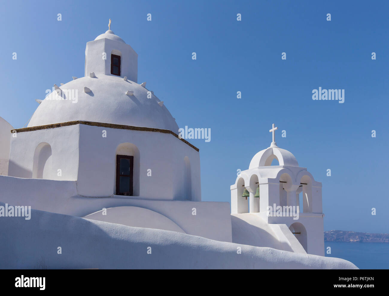 Fira, Santorini (Thira), Cyclades Islands, Greece Stock Photo
