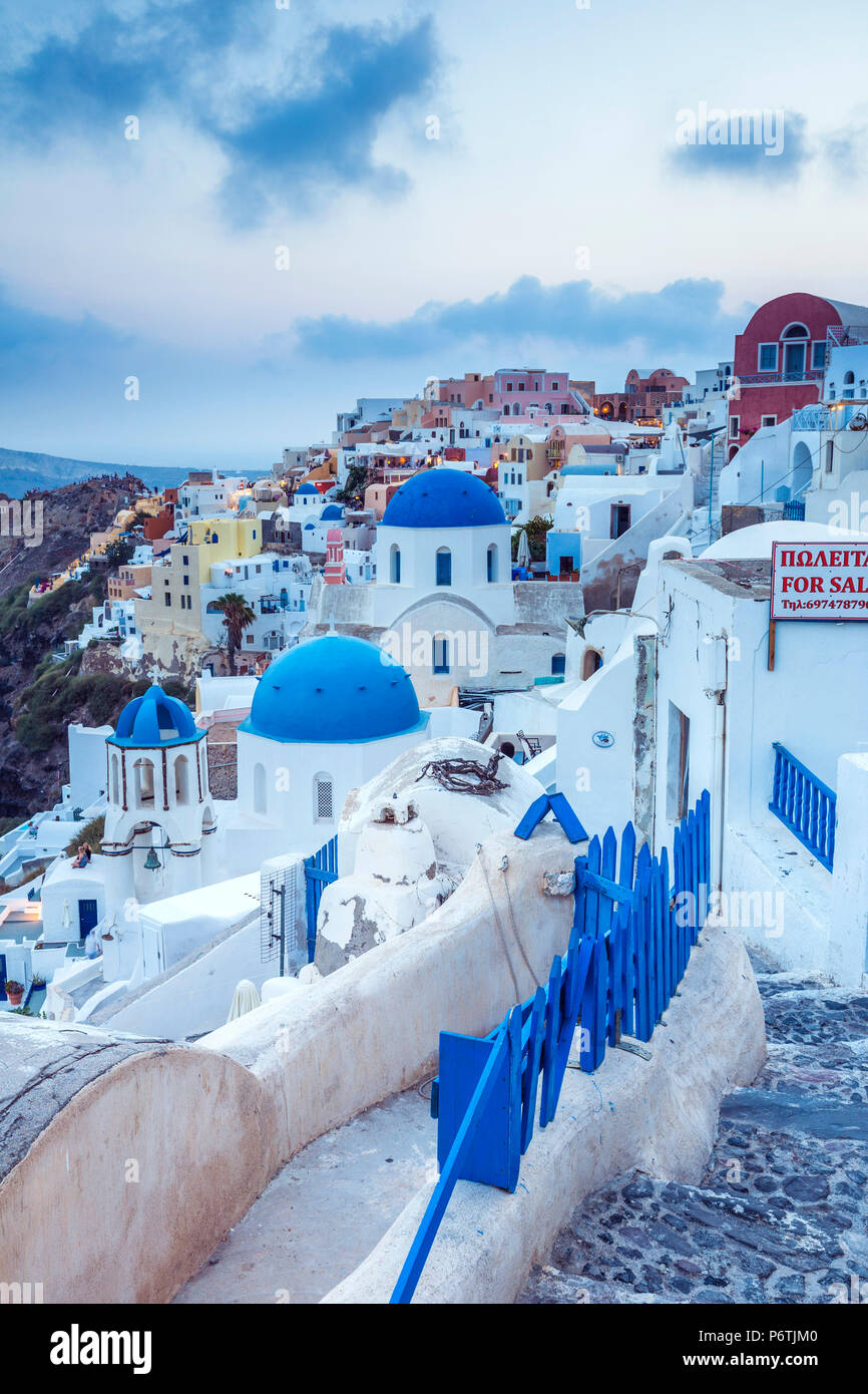 Oia, Santorini (Thira), Cyclades Islands, Greece Stock Photo