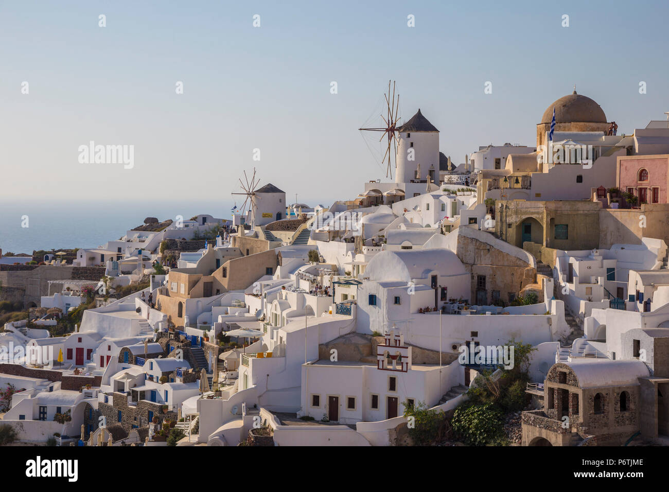 Oia, Santorini (Thira), Cyclades Islands, Greece Stock Photo
