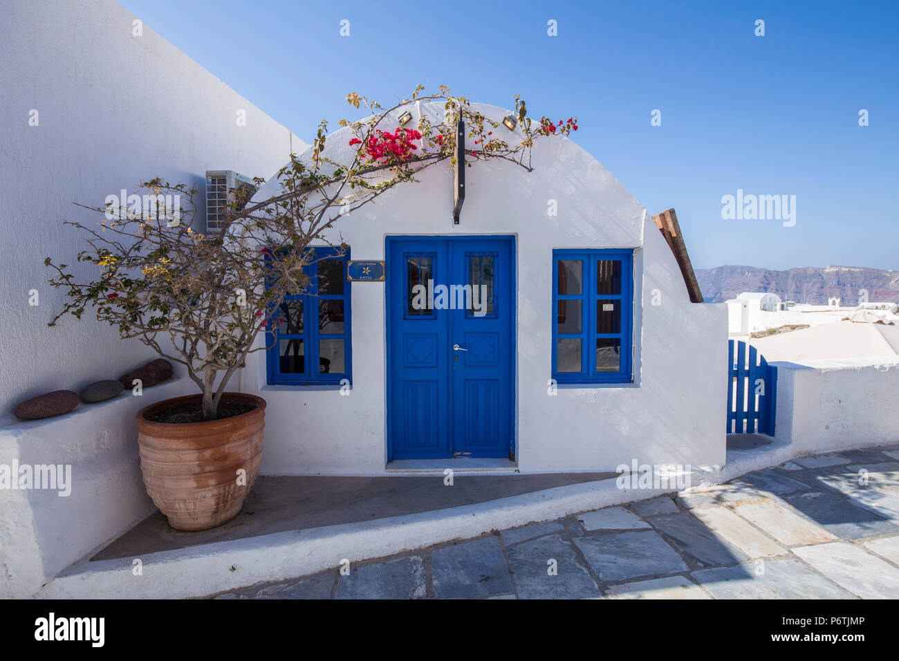 Oia, Santorini (Thira), Cyclades Islands, Greece Stock Photo