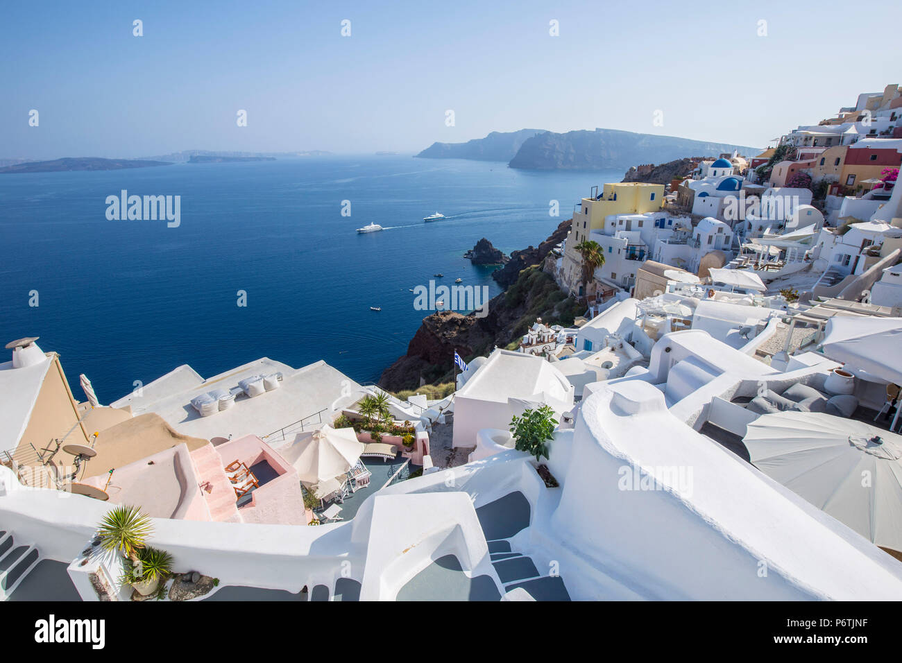 Oia, Santorini (Thira), Cyclades Islands, Greece Stock Photo