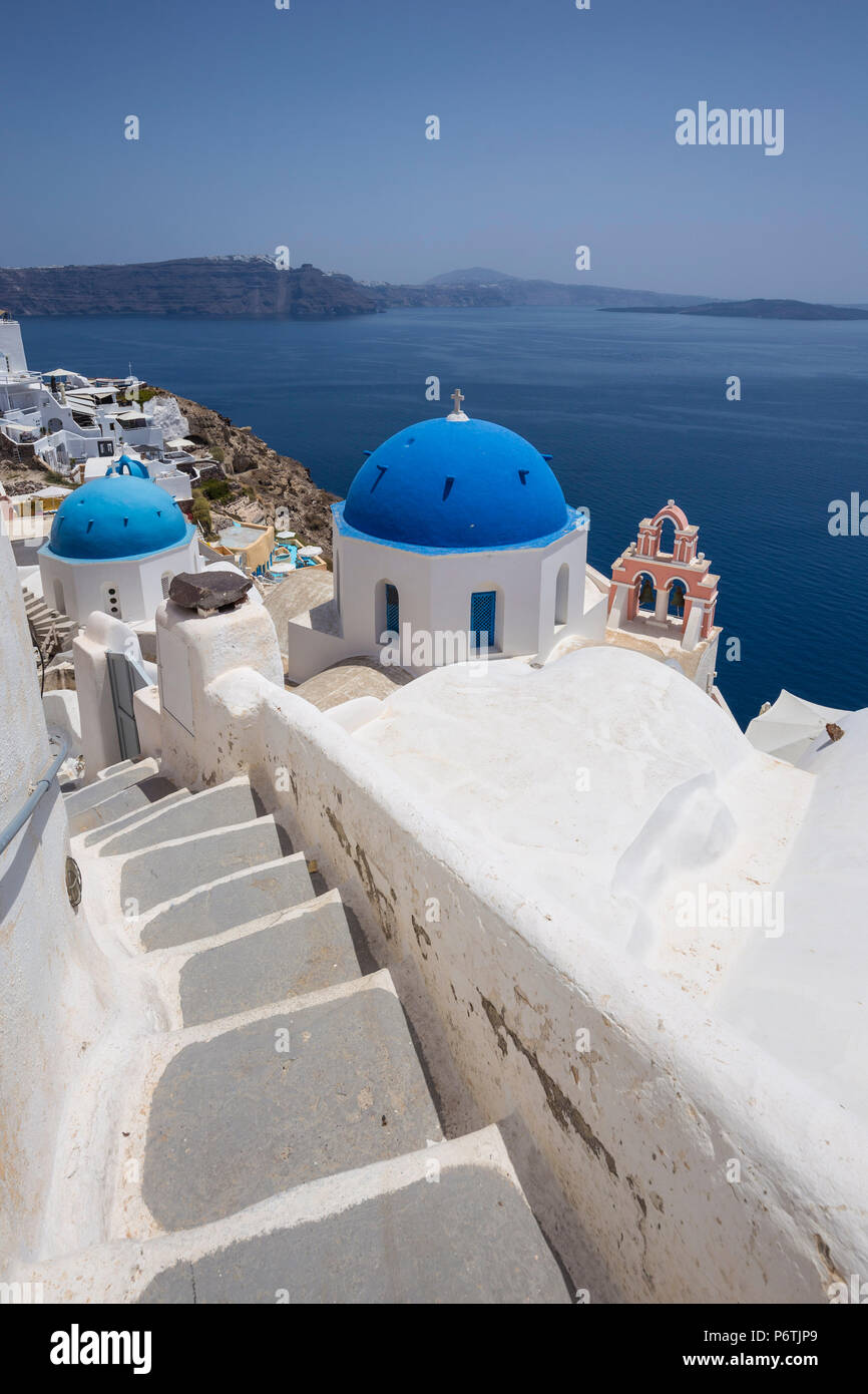Oia, Santorini (Thira), Cyclades Islands, Greece Stock Photo