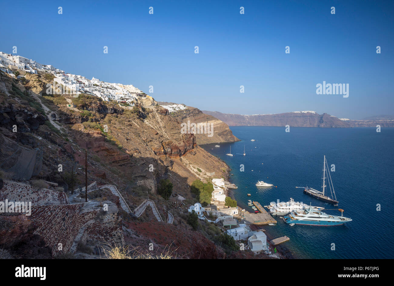 Oia, Santorini (Thira), Cyclades Islands, Greece Stock Photo
